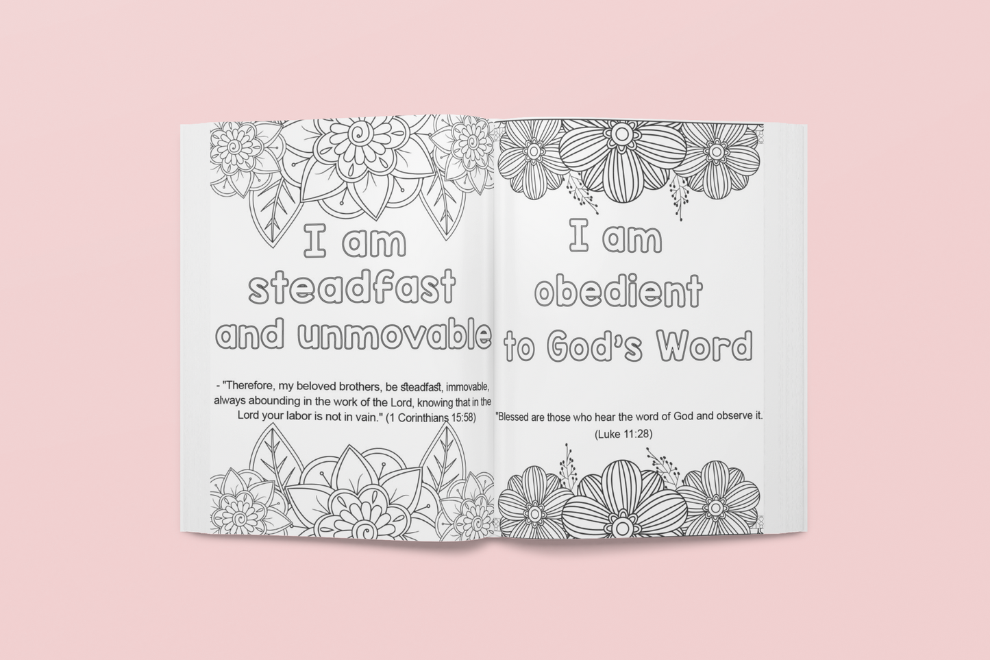 God's Shining Stars Coloring Book- Interactive Memory verse and Biblical Affirmation Books for Girls.
