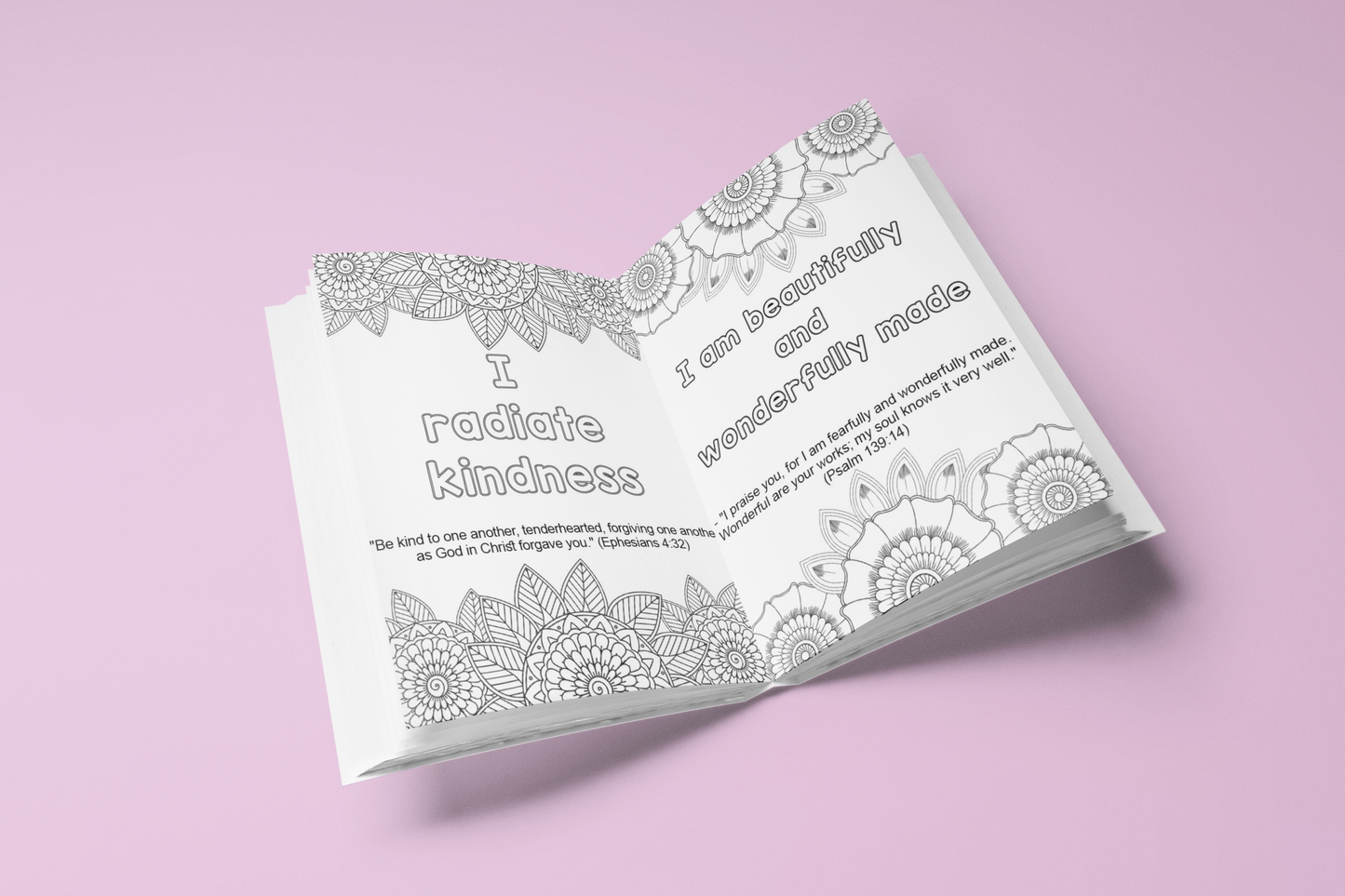 God's Shining Stars Coloring Book- Interactive Memory verse and Biblical Affirmation Books for Girls.
